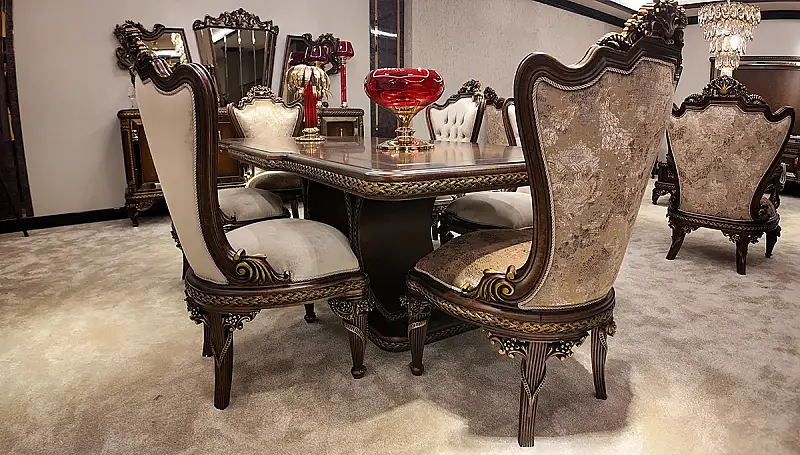 Aledo Walnut Avangarde Dining Room Set - 2