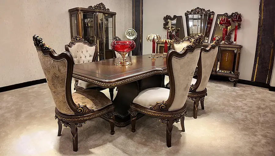 Aledo Walnut Avangarde Dining Room Set - 1