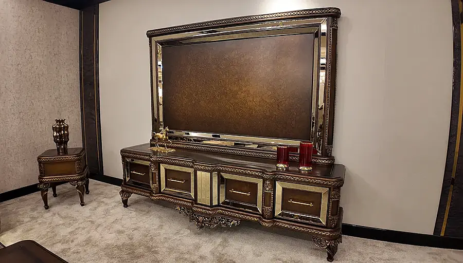 Aledo Walnut Avangarde Sofa Set - 5