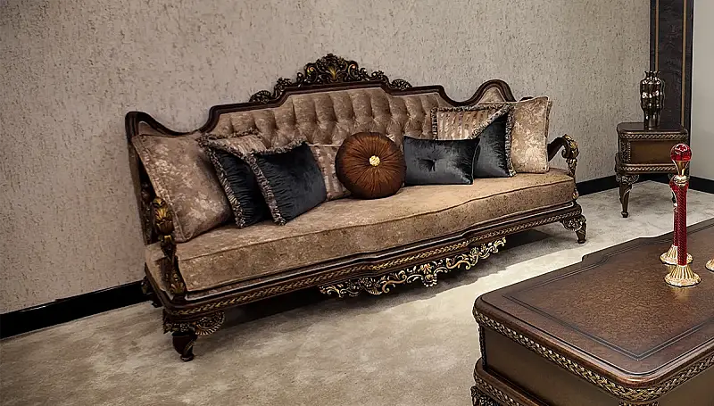 Aledo Walnut Avant-Garde Crowned Armchair