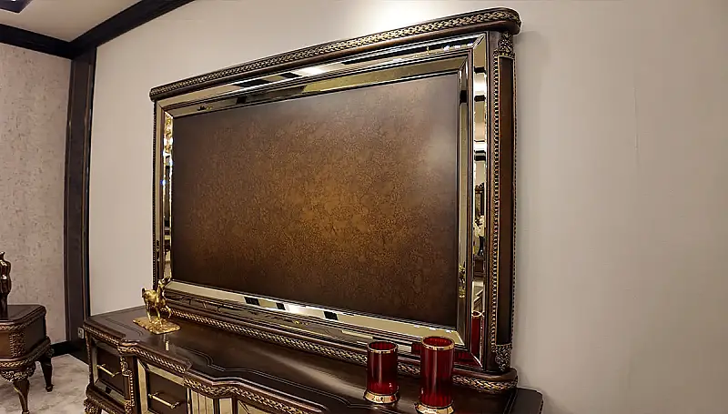 Aledo Walnut Avant-Garde TV Panel