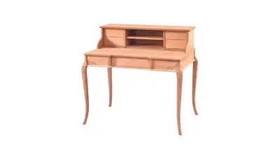 Alin İpek Carved Rafli Study Desk