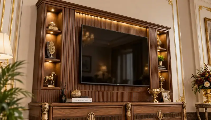 Alin Wooden TV Unit - 5
