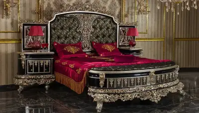 Altay Black Classic Bedroom - 2