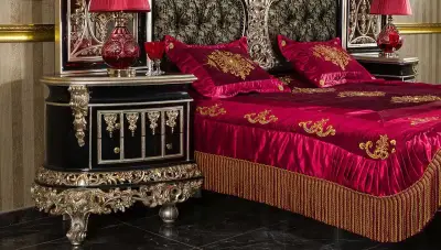Altay Black Classic Bedroom - 3