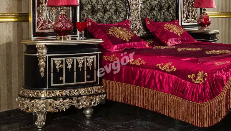 Altay Black Classic Bedroom - 3