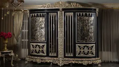 Altay Black Classic Bedroom - 6