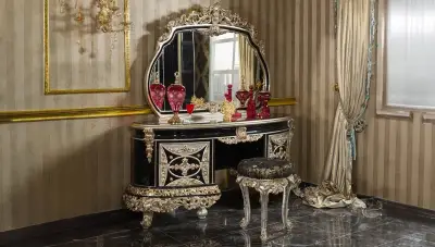 Altay Black Classic Bedroom - 7