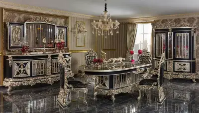Altay Black Classic Dining Room - 1