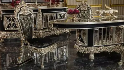 Altay Black Classic Dining Room - 3