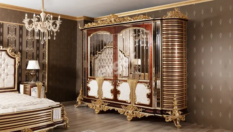 Andorya Ceviz Klasik Gardırop - 1