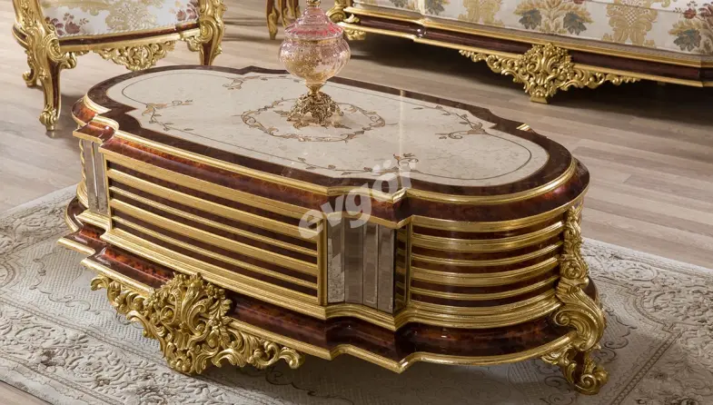 Andorya Walnut Sofa Set - 4