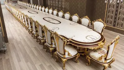 Andorya Walnut Meeting Table - 4