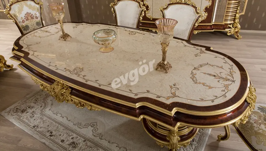 Andorya Ceviz Klasik Yemek Masası - 1