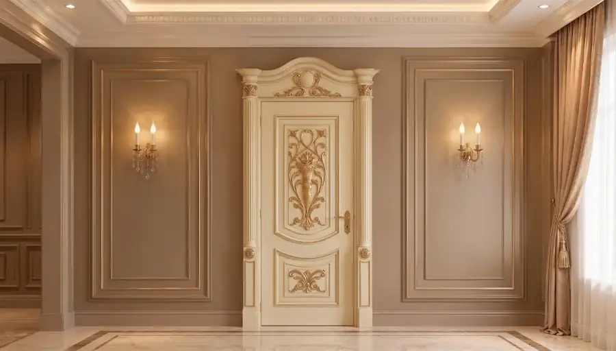 Asır Classic Crowned Decorative Door - 1