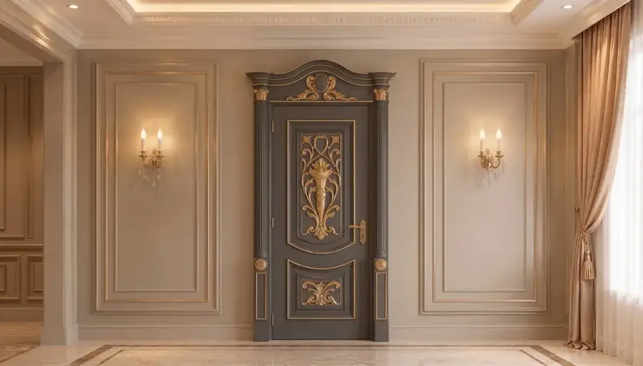 Asır Classic Crowned Decorative Door - 5