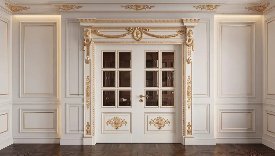 Aşiyan Classic Double-Leaf Decorative Door - 3