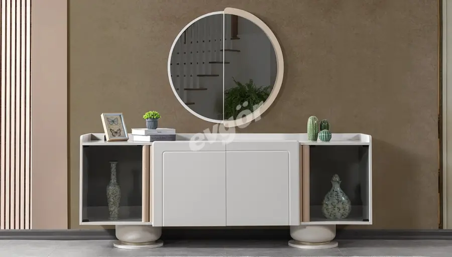 Atlas Modern Console + Mirror - 1