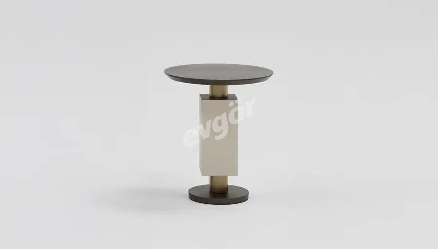 Aura Modern Boyalı Küçük Yan Sehpa - 1