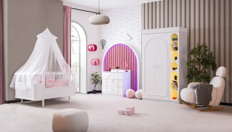 Ayda Baby Room with Mosquito Net - 1