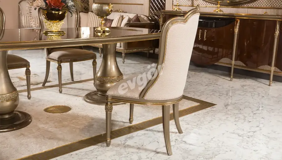 Barbaros Lüks Bej Sandalye - 1