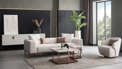 Barok Modern Koltuk Takımı - 3