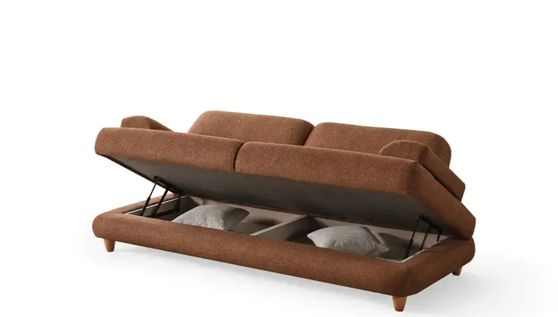 Beste Modern Brown Three Seater Sofa - 2