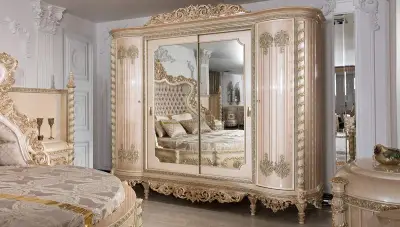 Beyazıt Krem Klasik Dolap