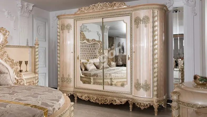 Beyazıt Krem Klasik Dolap - 1