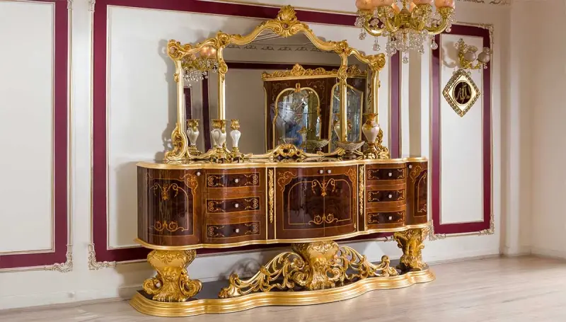 Cihangir Ceviz Klasik Yemek Odası - 4