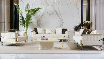 Cunda Luxury Sofa Set - 1