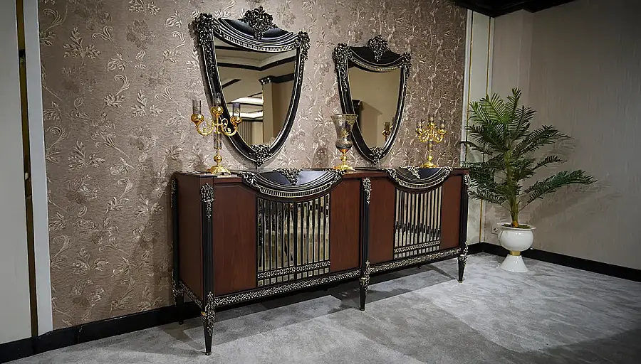 Destina Walnut Classic Dining Room Set - 3