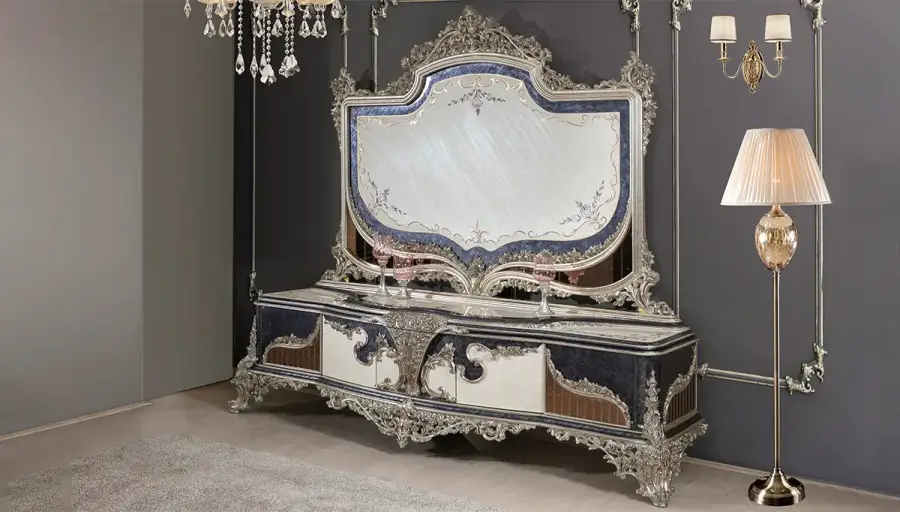 Dilruba Classic Gray Sofa Set - 7