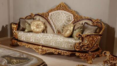 Dilruba Varaklı Klasik Üçlü Koltuk - 2