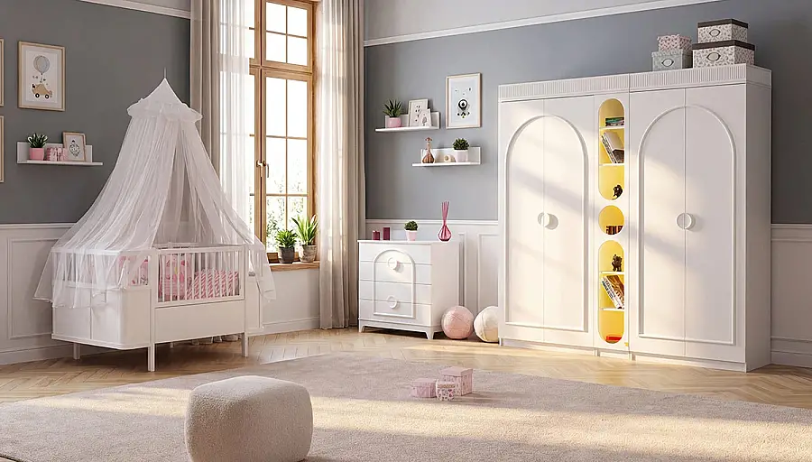Dolida Baby Room with Canopy - 1
