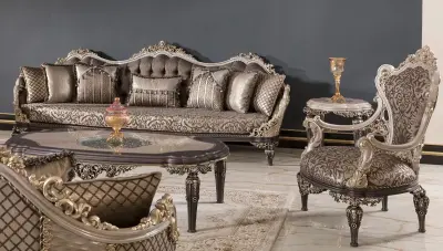 Dolmabahce Classic Sofa Set - 3
