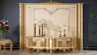 Dolmabahce Cream Sofa Set - 8