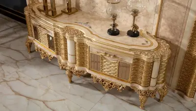 Dolmabahce Cream TV Unit - 3