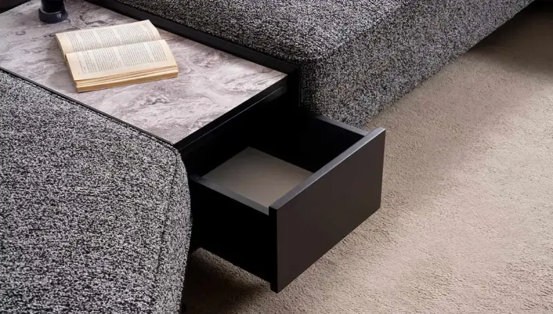 Elanza Modern Sectional Sofa Set - 5