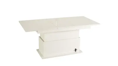 Ellay White Coffee Table - 3