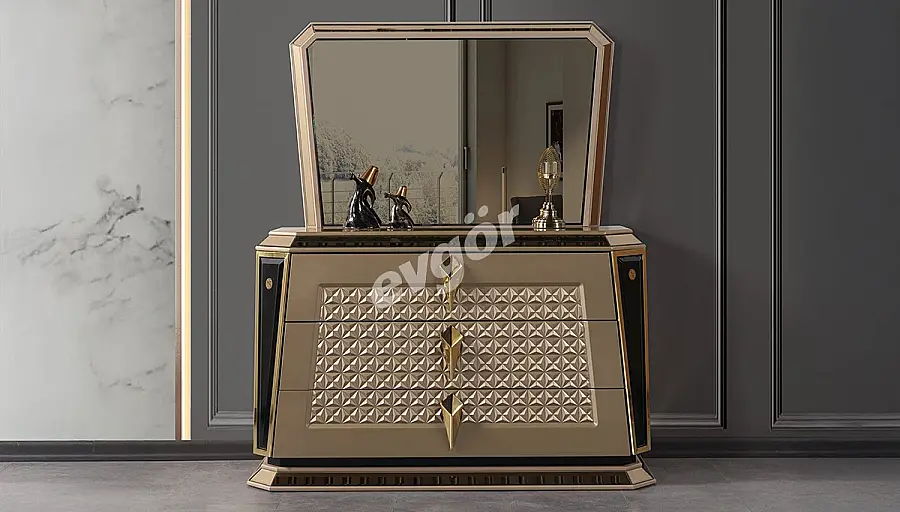 Elmas Luxury Dresser + Mirror - 1