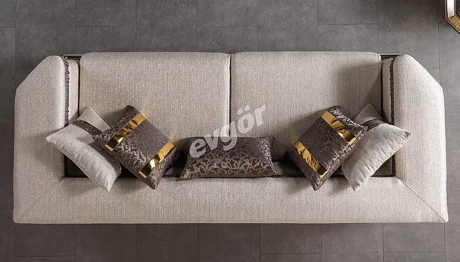 Elmas Luxury Three-Seater Sofa - 2