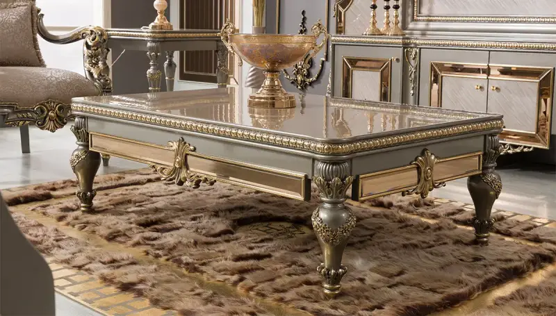 Emirgan Grey Avant-garde Coffee table - 2