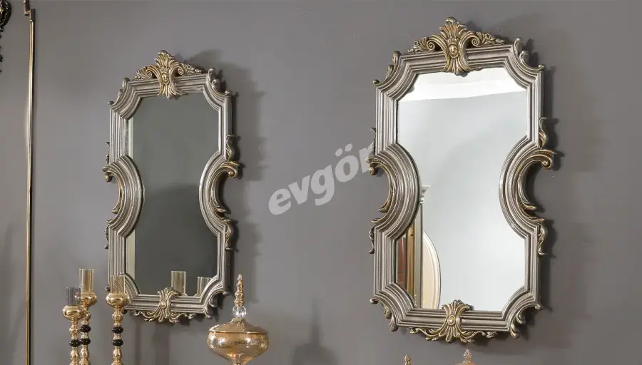 Emirgan Grey Avant-garde Console and Mirror - 3