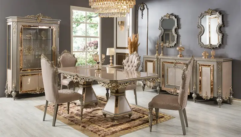 Emirgan Grey Avant-garde Dining room - 1