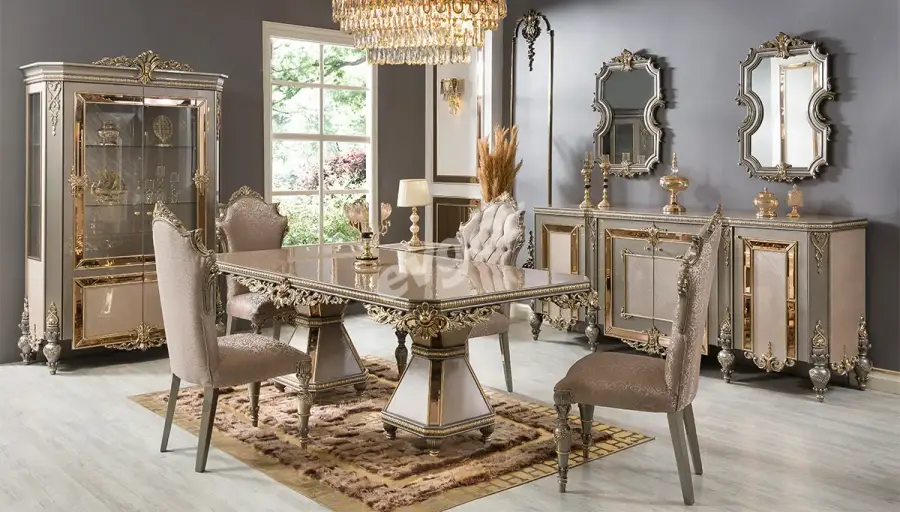 Emirgan Grey Avant-garde Dining room - 1