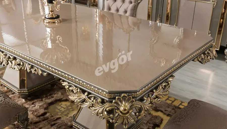 Emirgan Grey Avant-garde Dining room - 5