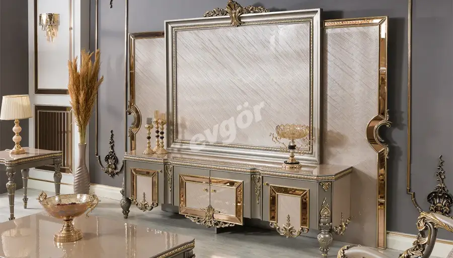 Emirgan Grey Avant-garde Sofa Set - 8