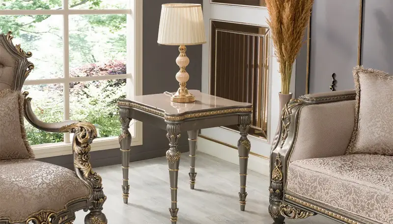 Emirgan Grey Avant-garde Sofa Set - 7