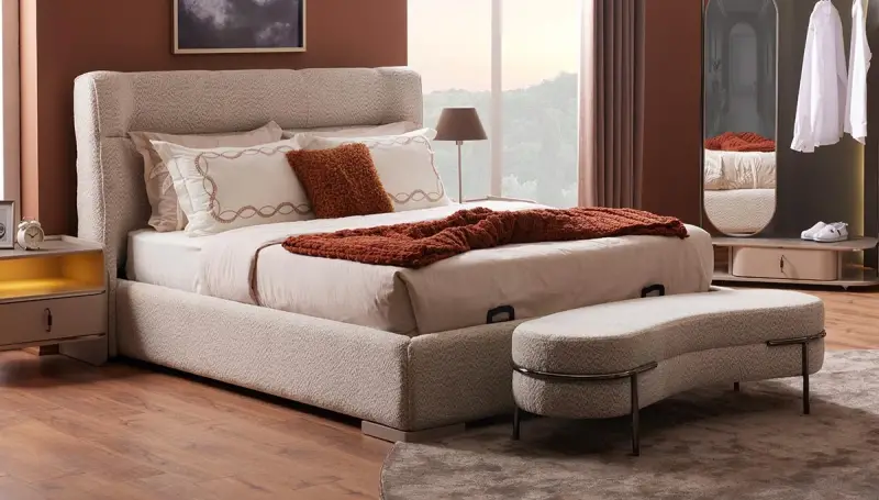 Eyfel Modern Bed Frame with Storage (160x200)